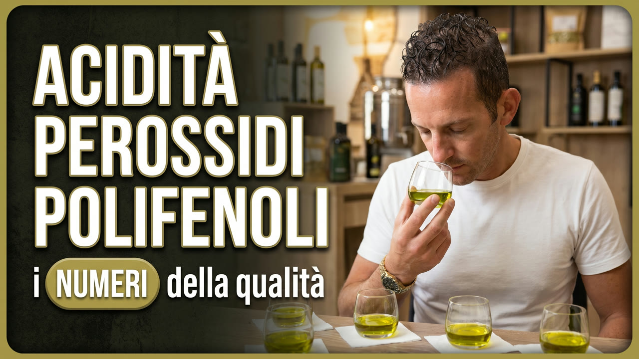 Acidità, perossidi e polifenoli dell'olio extravergine: i numeri della qualità