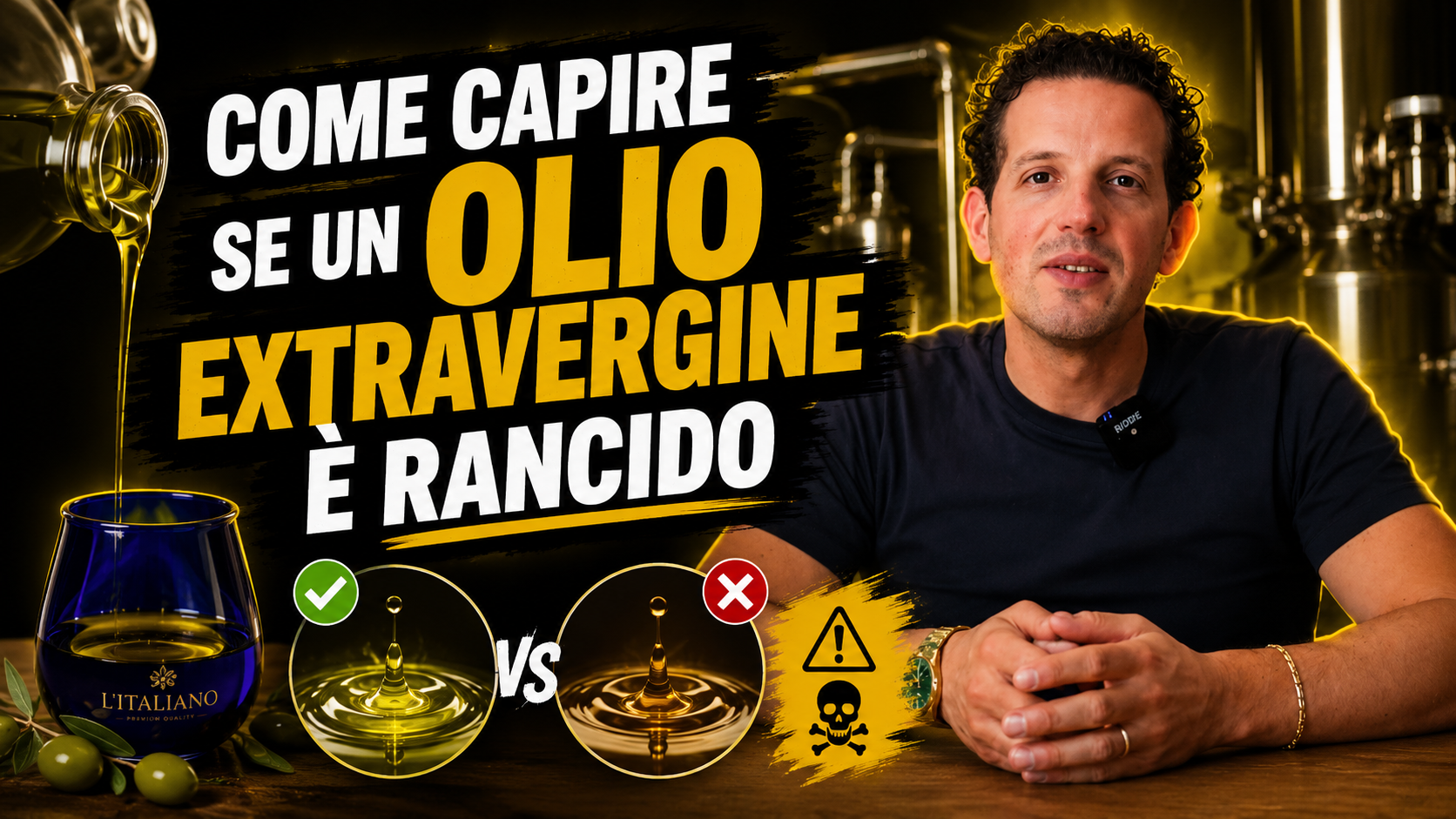 Come capire se un olio extravergine è rancido